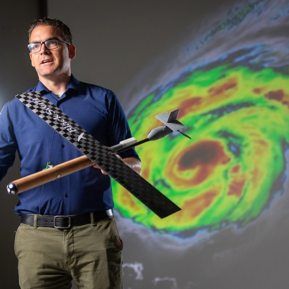 September 4, 2025; David Richter in the Office of Public Affairs and Communications studio. (Photo by Michael Caterina/University of Notre Dame)